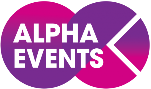 Alpha Events Logo Graphic Clipart