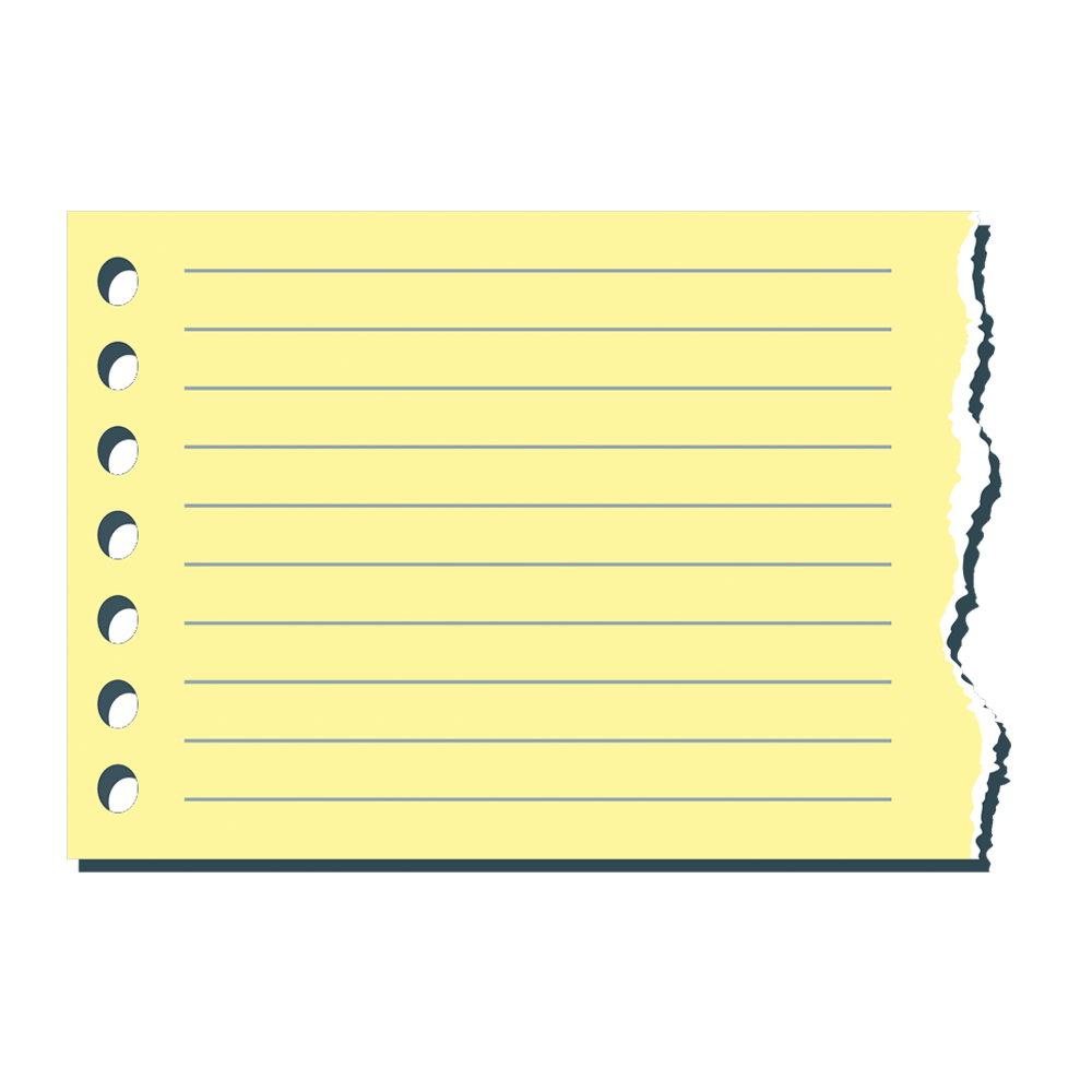 Torn Lined Yellow Note Paper Free Download