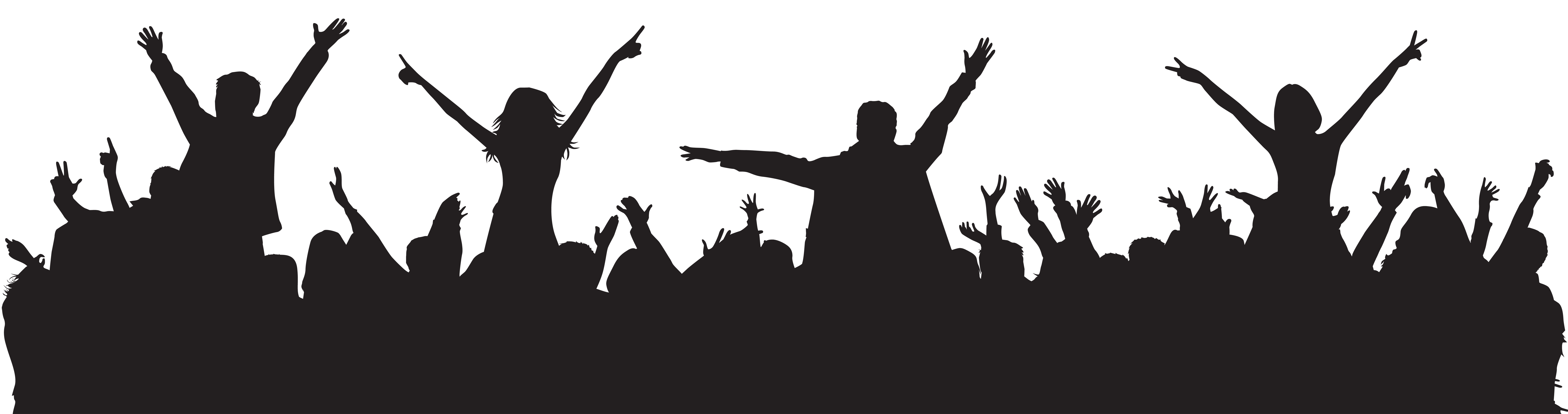 Concert Audience Silhouette Free Download
