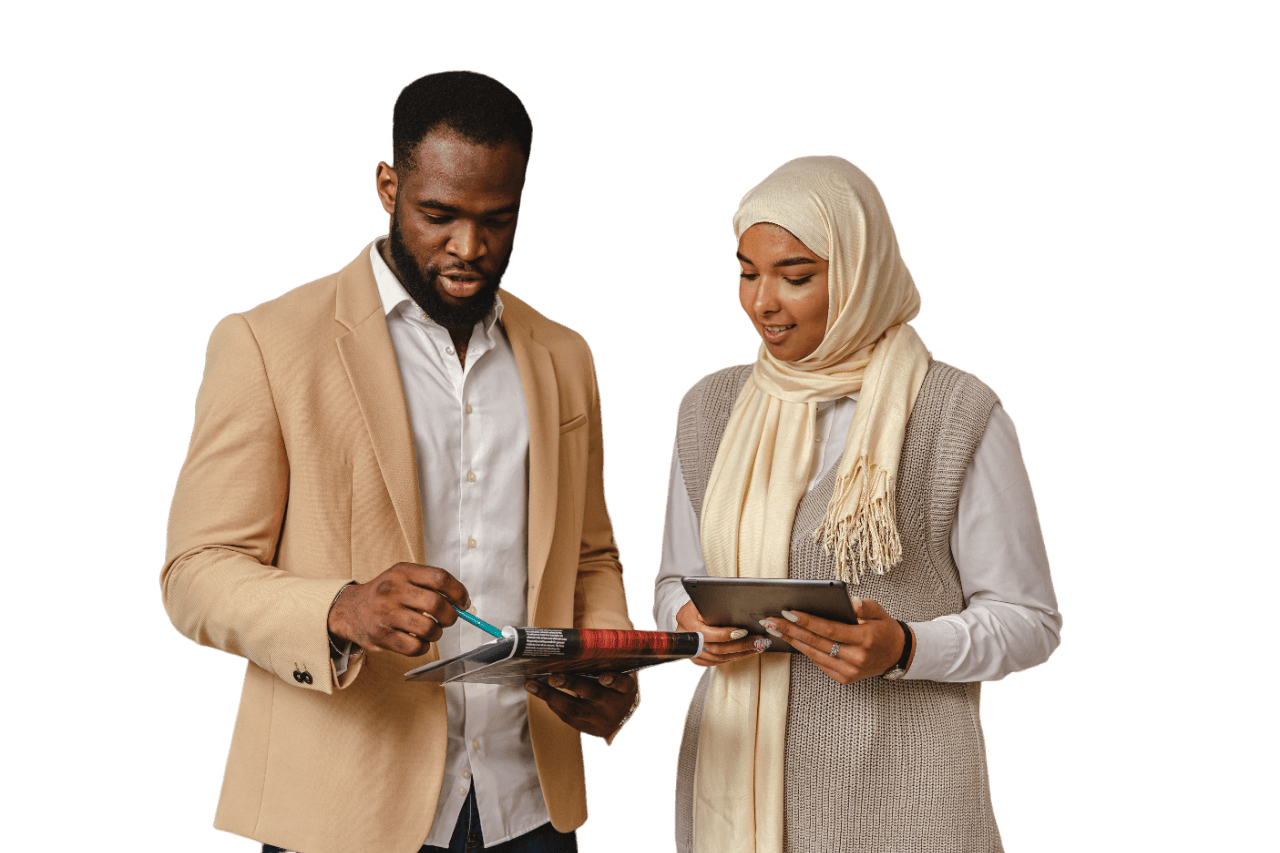 Diverse Business Colleagues Working Together Free Clipart