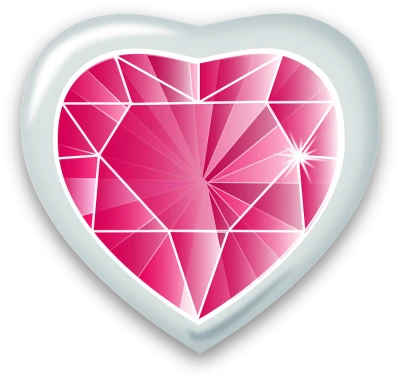 Pink Heart Diamond Jewel Free PNG