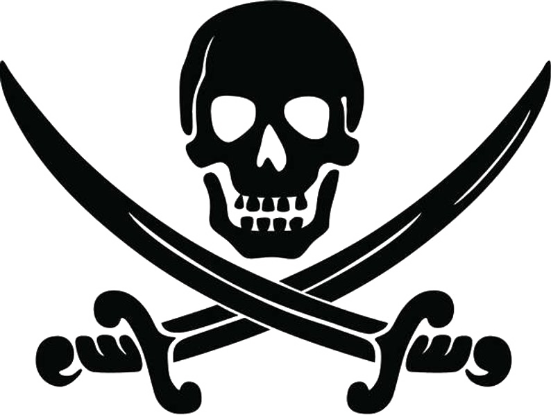 Jolly Roger Pirate Skull And Swords Free Clipart