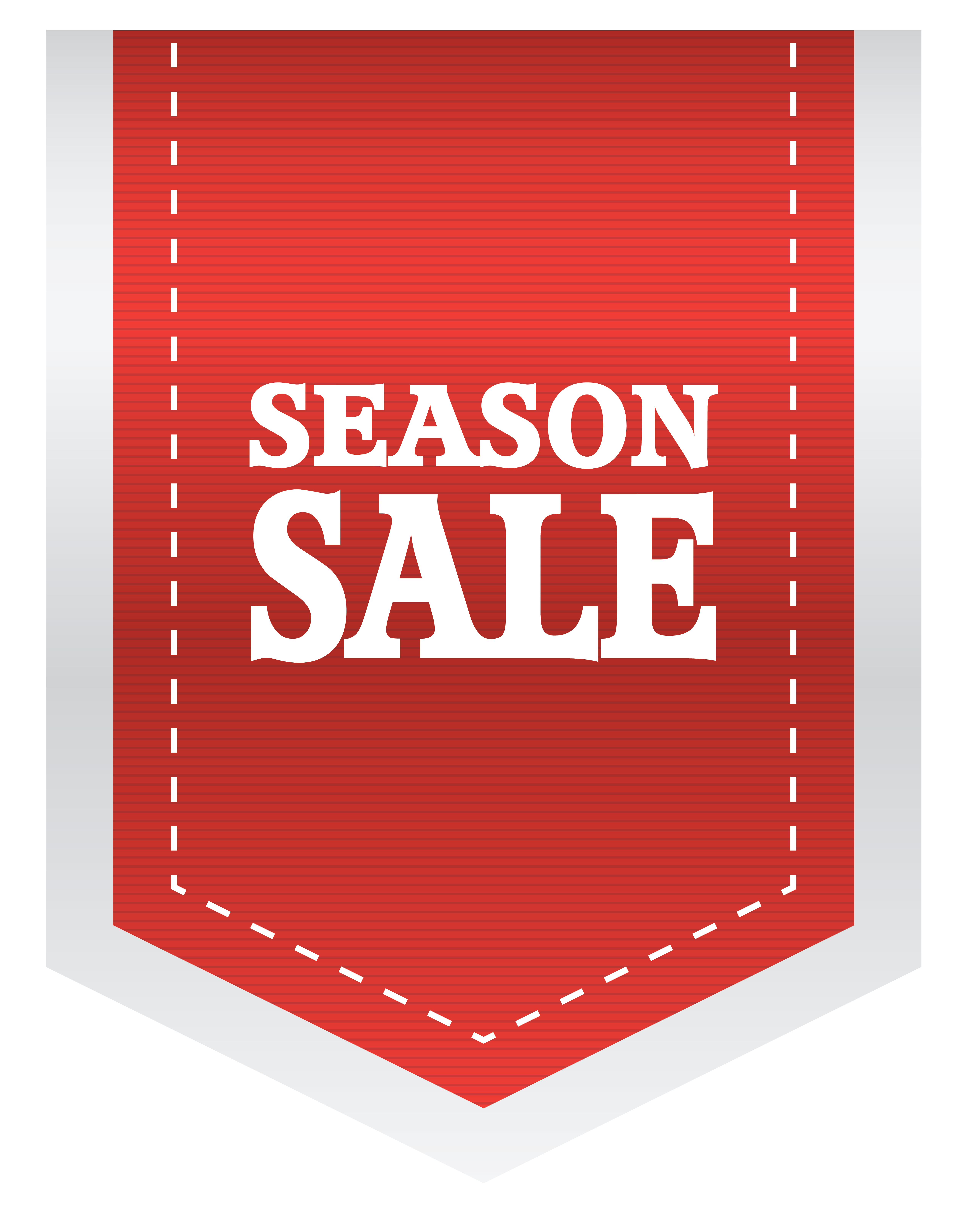 Red Season Sale Ribbon Tag Free Download