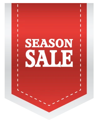 Red Season Sale Ribbon Tag Free Download