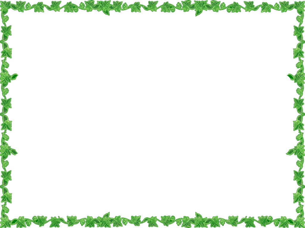 Green Ivy Leaves Border Frame Free Download