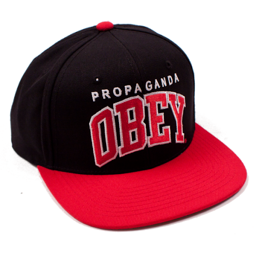 Obey Propaganda Red Black Snapback Cap Free Download