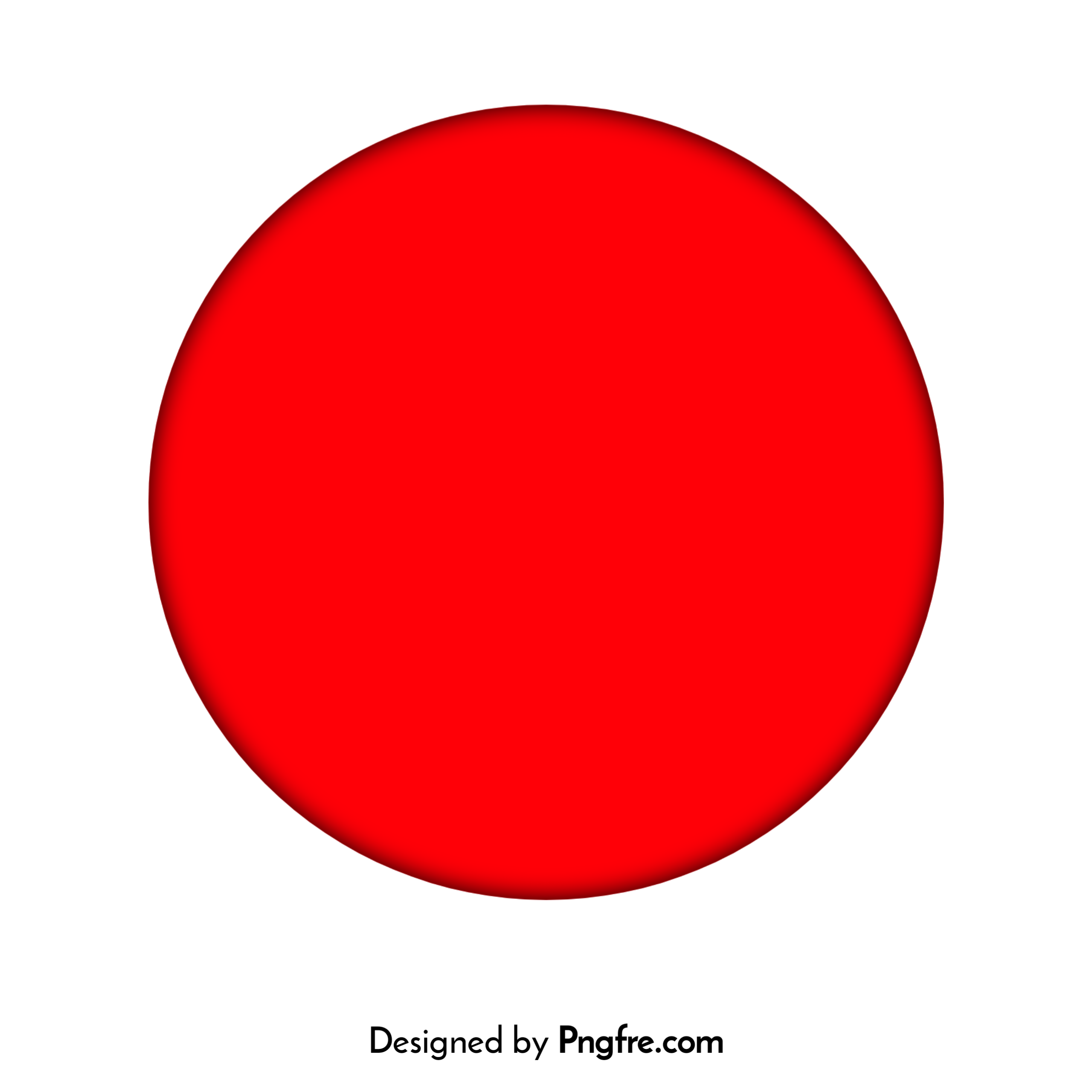 Simple Red Circle Shape Free Clipart