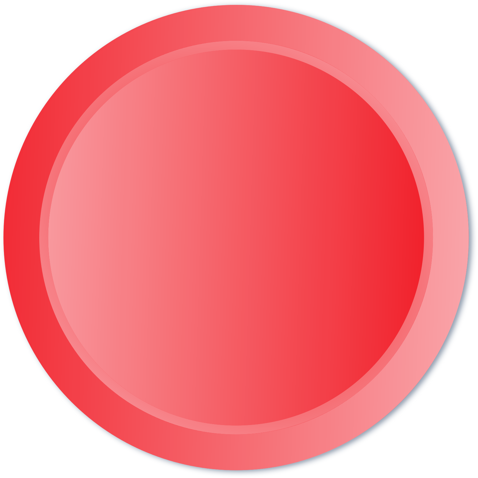3D Red Round Button Shape Free Download