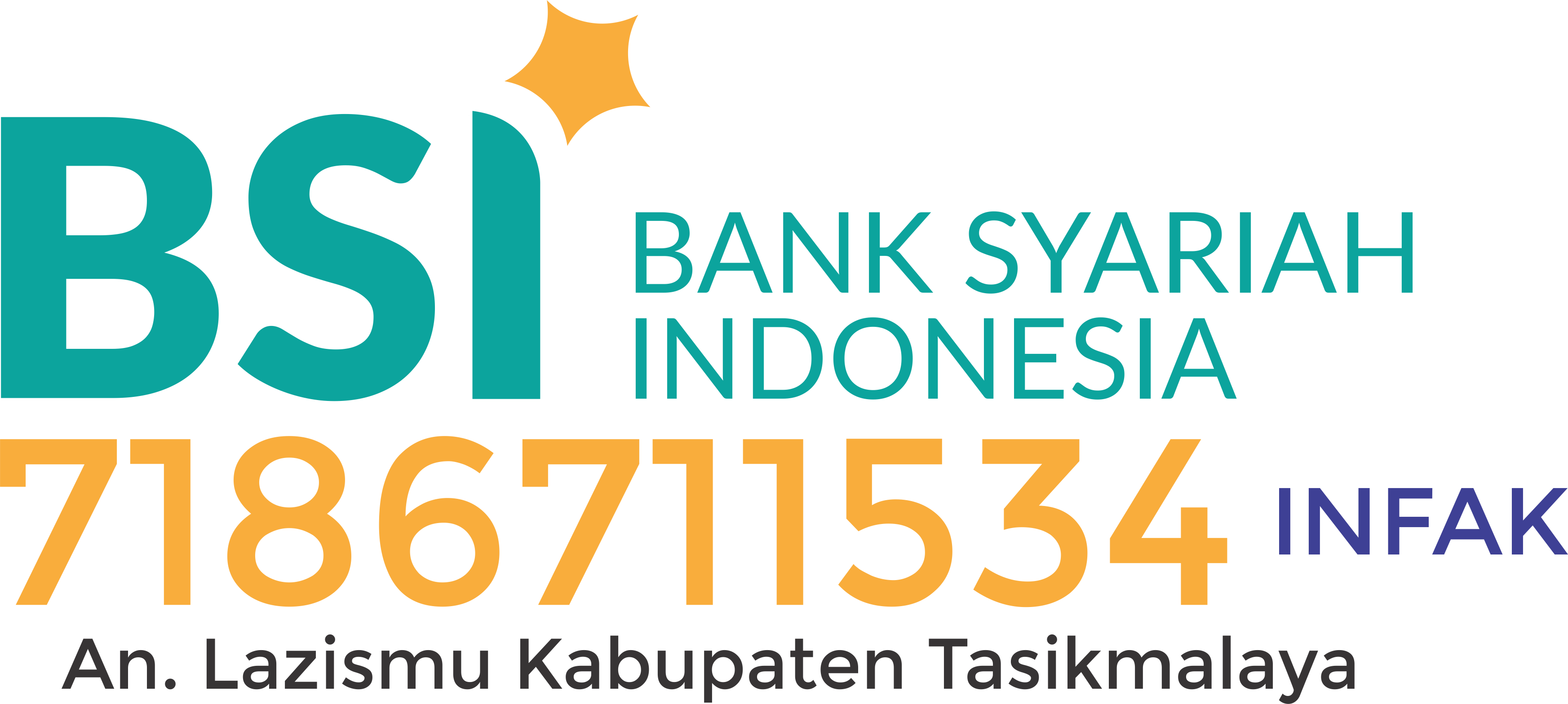 Bank Syariah Indonesia BSI Logo Free Clipart