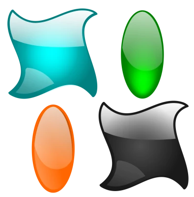 Abstract Glossy Web Shapes Free Clipart