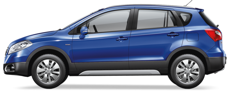 Blue Suzuki SX4 Side View Car Free PNG
