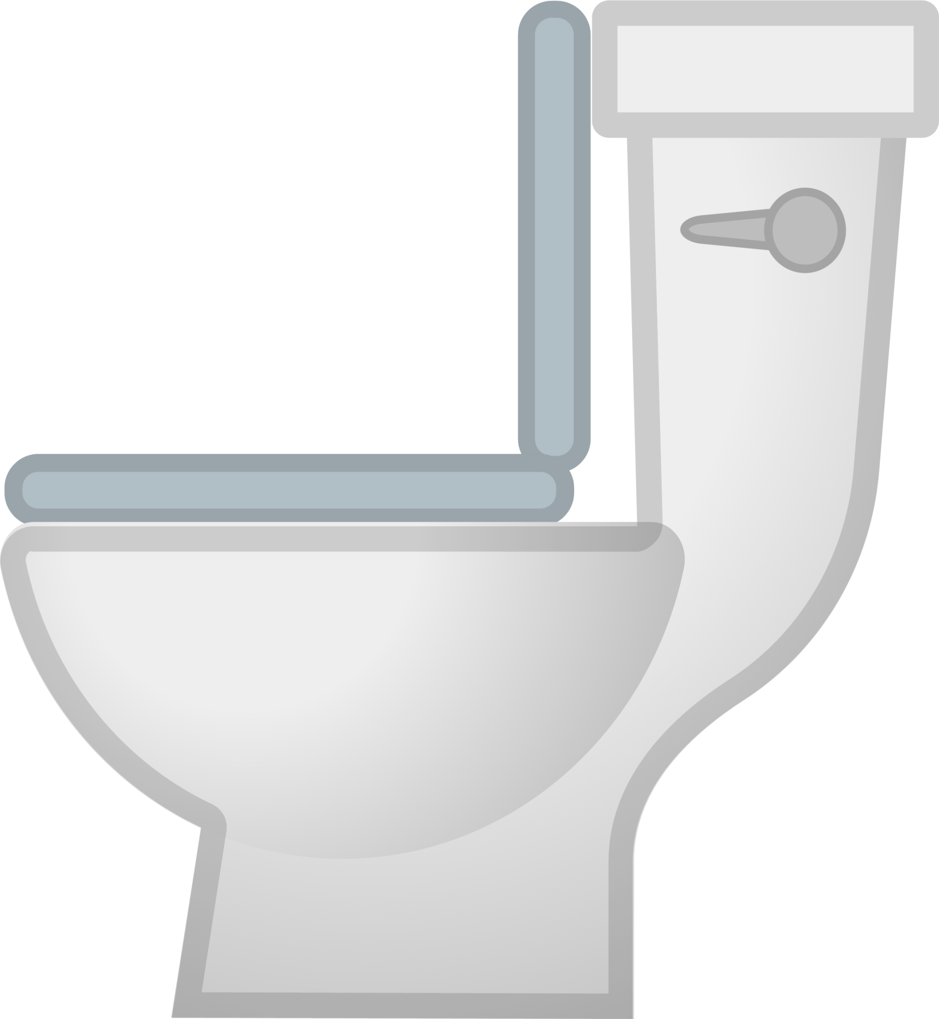 Simple Toilet Bowl Vector Clipart