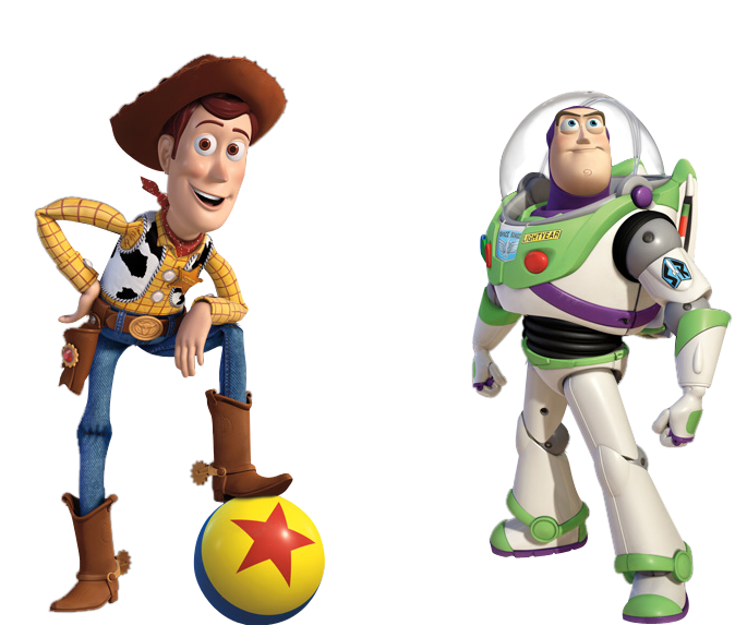 Woody and Buzz Lightyear Toy Story Free PNG