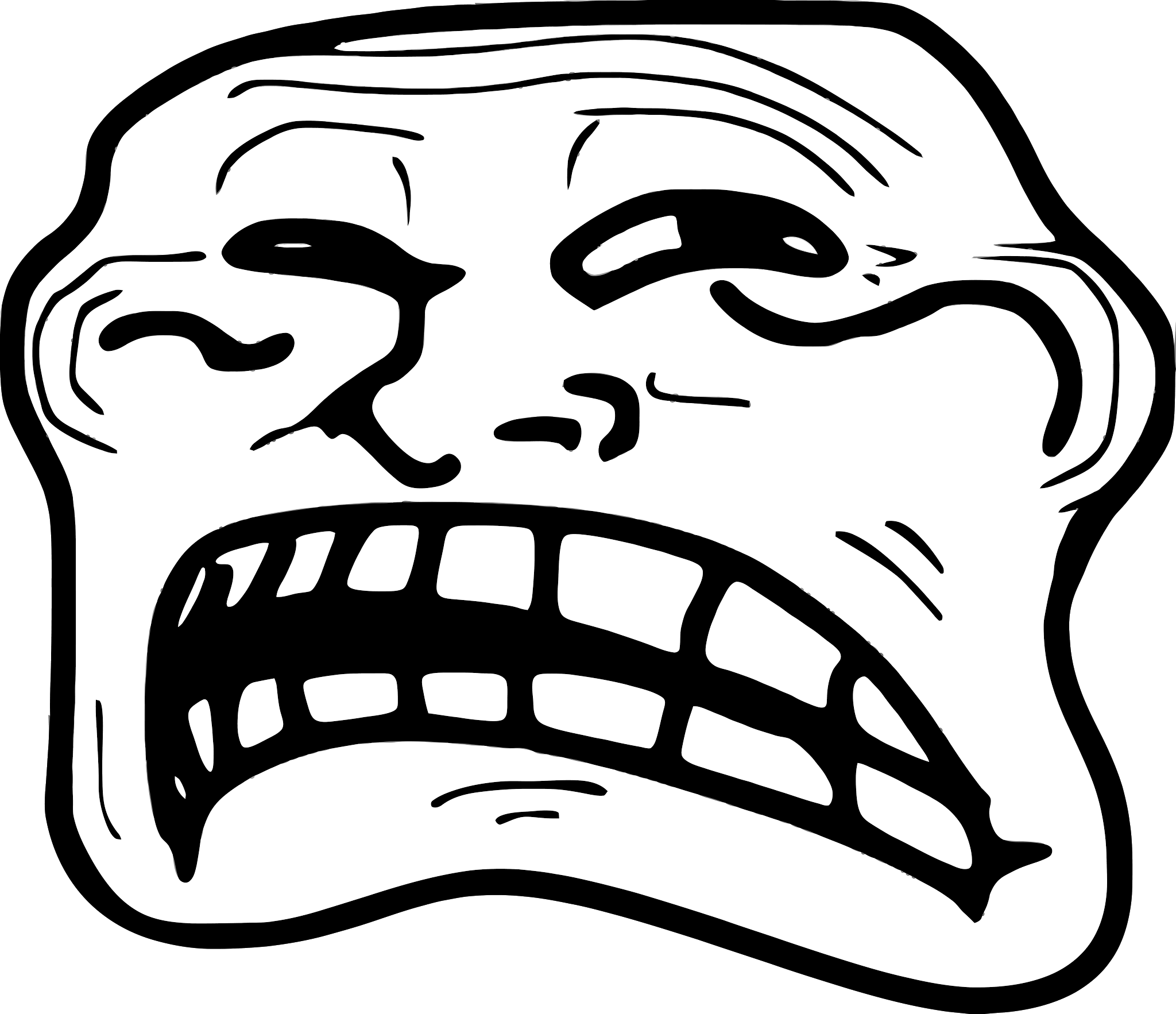 Troll Face Meme Drawing Clipart
