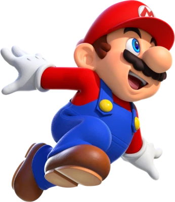 Super Mario Jumping 3D Character Clipart
