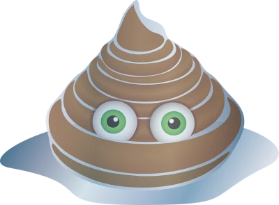 Cute Brown Poop Emoji Free PNG