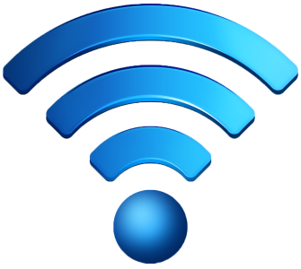Blue 3D WiFi Symbol Clipart