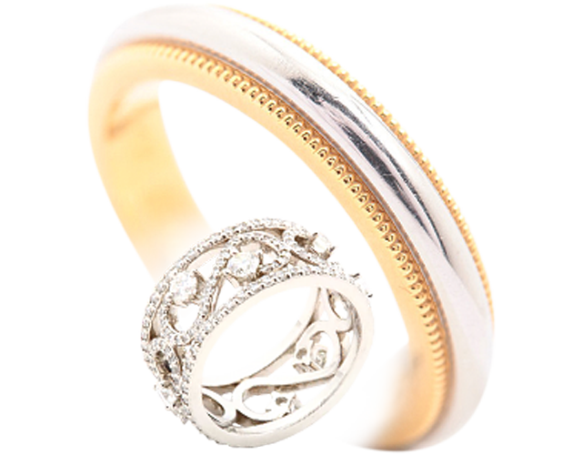 Free Two Tone Diamond Ring Clipart