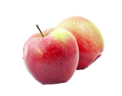 Free Two Red Apples PNG