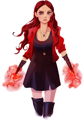 Free Scarlet Witch Comic Art PNG