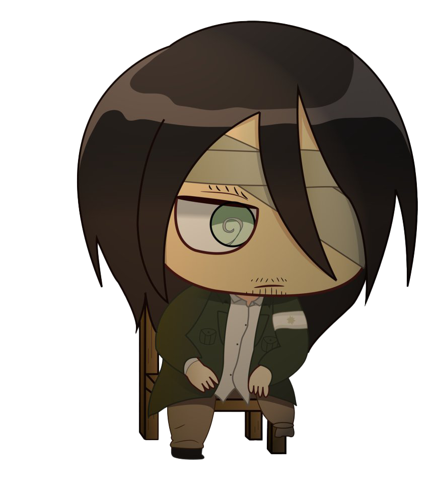 Eren Yeager Chibi Sitting Free Clipart