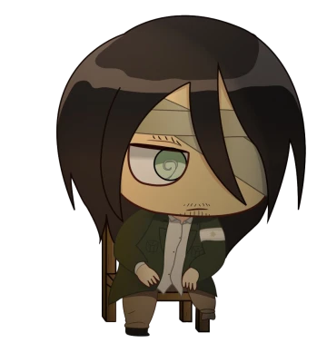 Eren Yeager Chibi Sitting Free Clipart