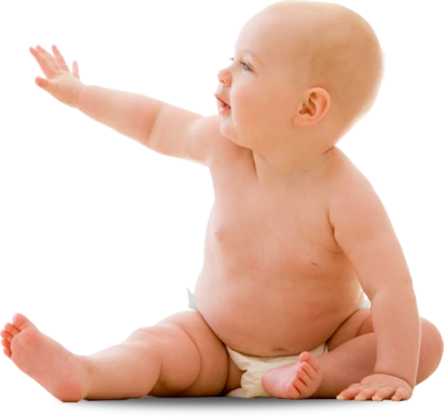 Sitting Baby Reaching Out Transparent Background