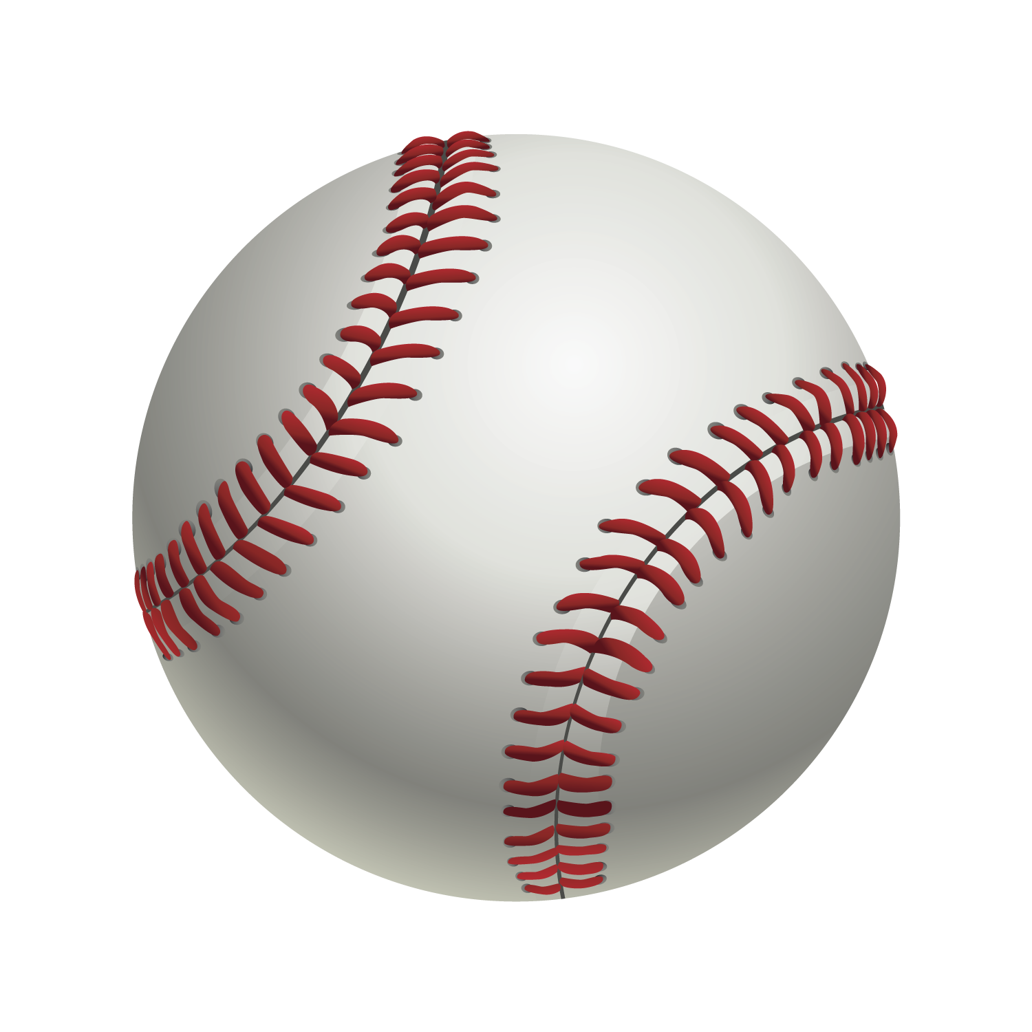Detailed Realistic Baseball Free Clipart