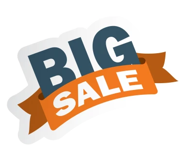 Big Sale Ribbon Banner Clipart