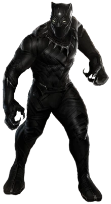 Black Panther Standing Marvel Character Free PNG