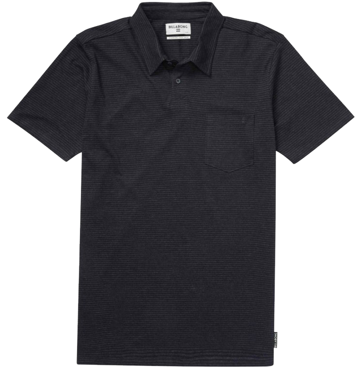 Black Billabong Polo Shirt PNG Image