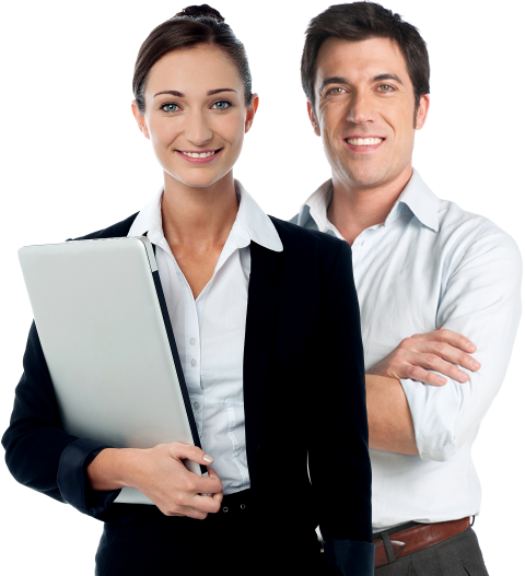 Business Man And Woman Team Clipart