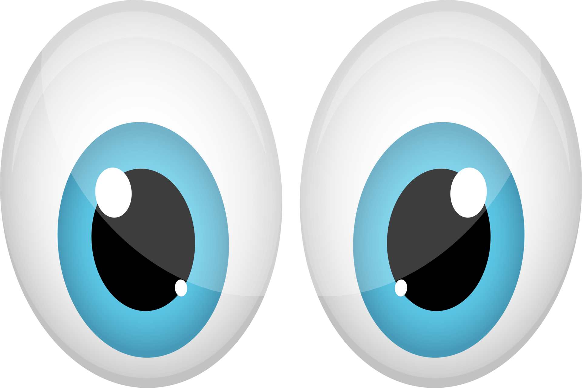 Big Cartoon Blue Eyes Free Clipart