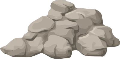 Pile of Grey Rocks Free PNG