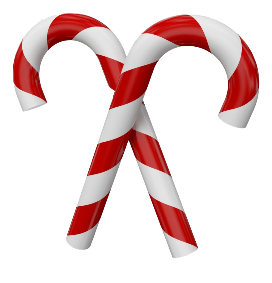 Crossed Red Candy Canes Free Clipart