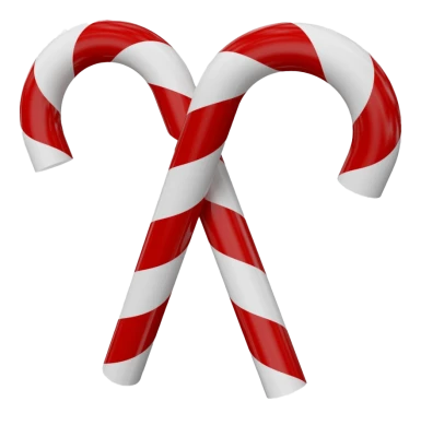 Crossed Red Candy Canes Free Clipart
