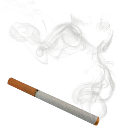 Lit Cigarette with Smoke Free Clipart