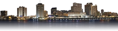 New Orleans City Skyline Night Free PNG