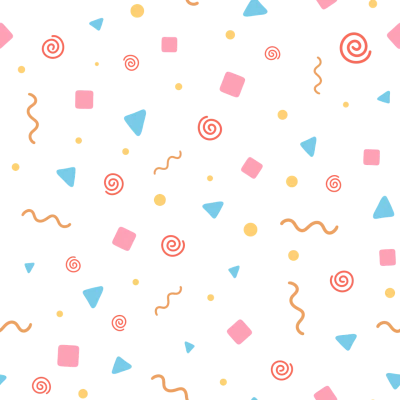 Colorful 90s Memphis Pattern Free PNG