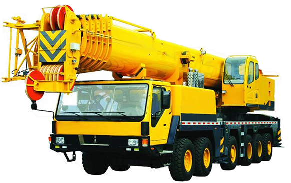 Yellow Mobile Crane Truck Free Clipart