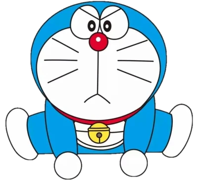Angry Doraemon Transparent Background