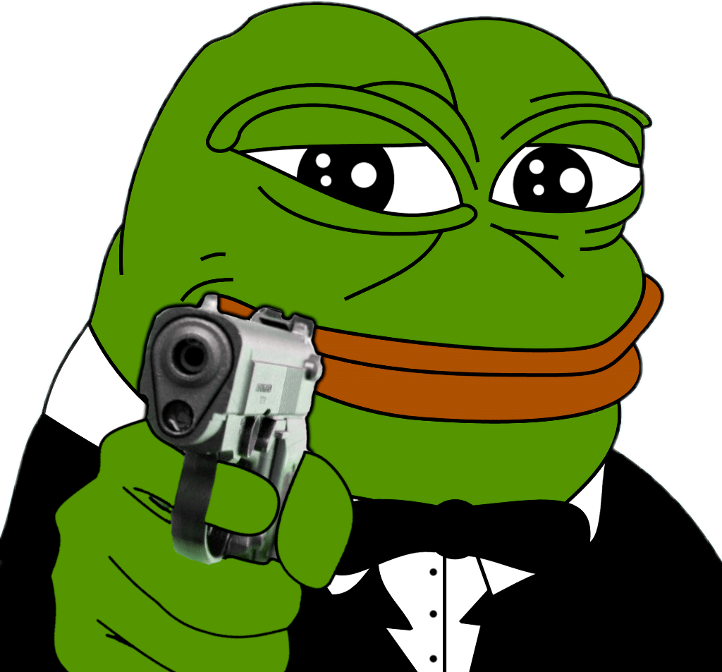 Pepe Frog With Gun Clipart