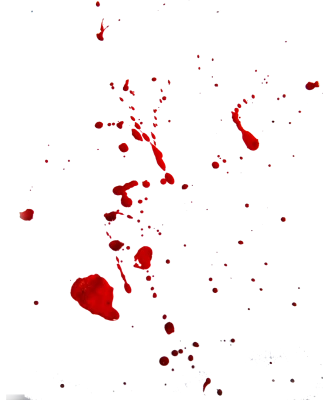 Red Blood Splatter Transparent Background