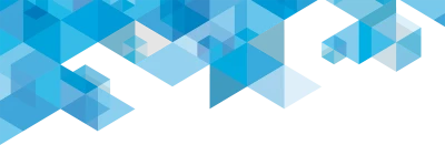 Blue Geometric Banner PNG Image