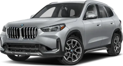 Silver BMW X1 SUV Car PNG Image