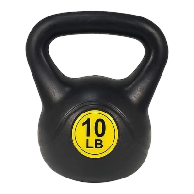Black Kettlebell 10 Lb Fitness Weight Transparent Background