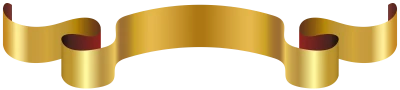 Luxury Gold Ribbon Banner Clipart