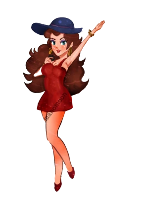 Princess Daisy Fan Art PNG Image