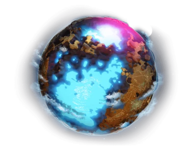Fantasy Cosmic Planet PNG Image