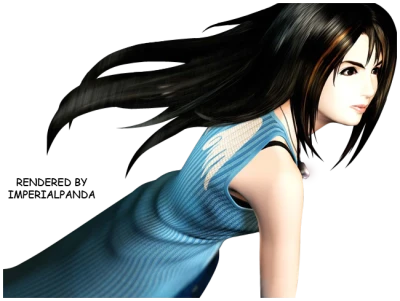 Beautiful Anime Girl Rinoa Heartilly Free PNG
